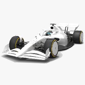 Formula 1 Season 2021 F1 White 3D model